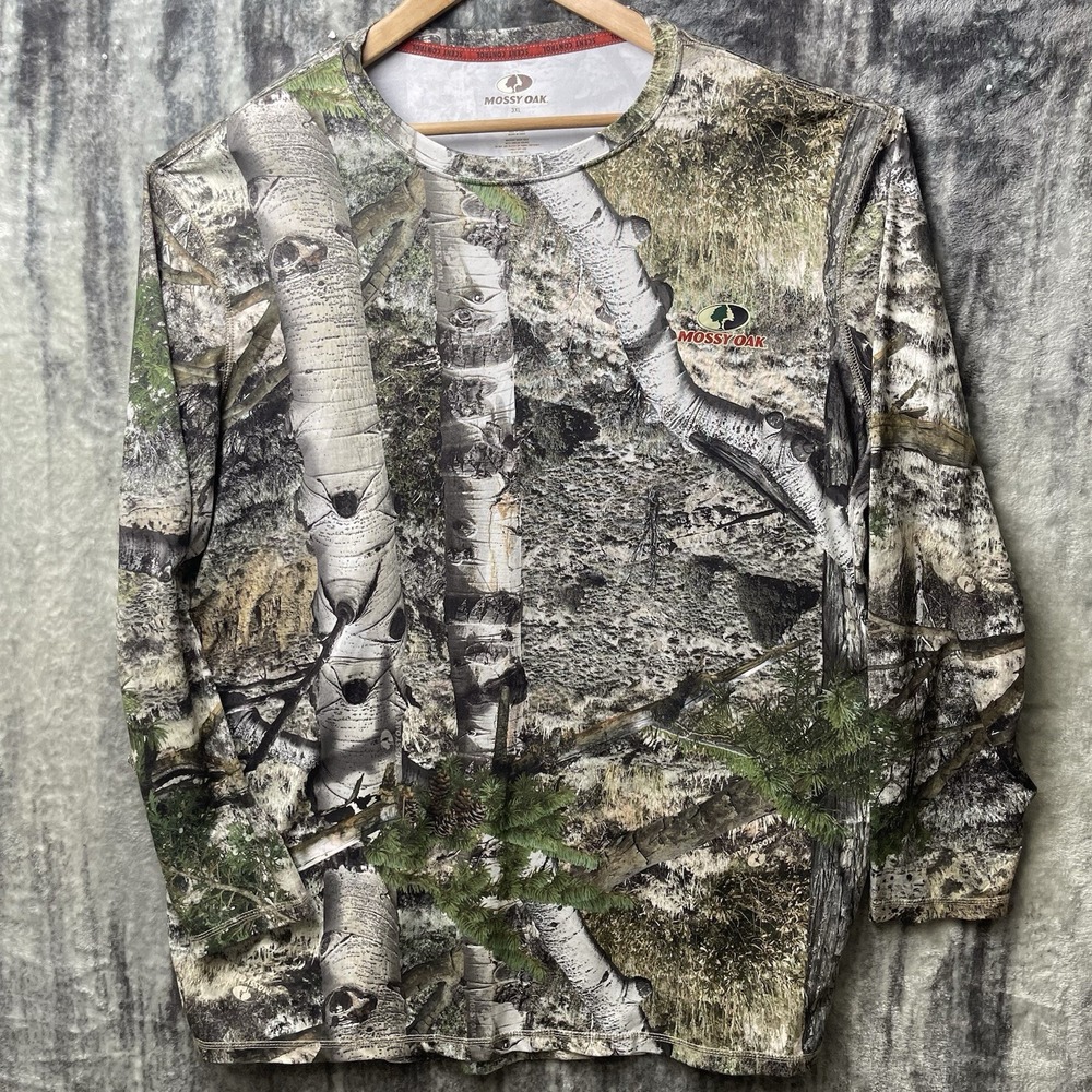 Vintage Mossy Oak Apparel Long Sleeve T-shirt Break Up 3XL